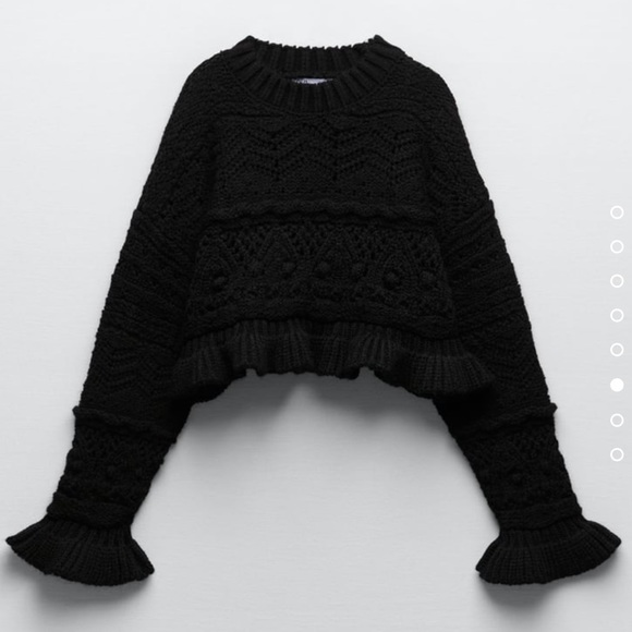 Zara Cropped Knit Sweater - Picture 4 of 4